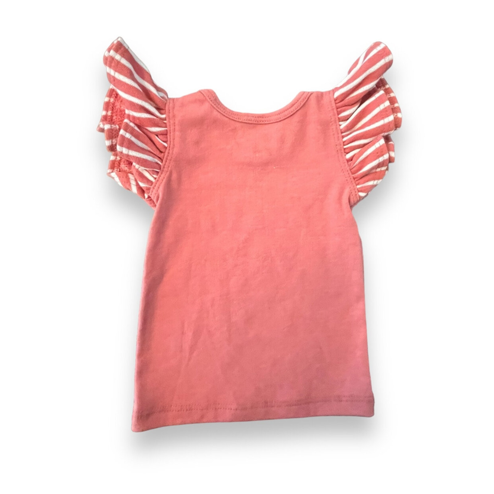 Lulu + Roo Nwot Flutter Sleeve Pink Shirt. 0-3 Months — image 3 of 3